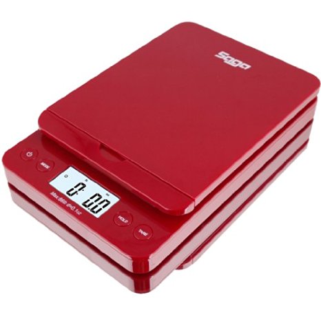 SAGA 86 LB Red DIGITAL POSTAL SHIPPING SCALE by SAGA X 0.1 OZ WEIGHT USPS POSTAGE W/AC USB M Pro Model, FREE SHIPPING!