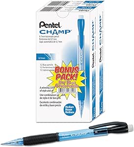 PENAL17CSWUS - Pentel Champ Mechanical Pencil, 0.7 mm, Blue Barrel, 24/Pack (12/Box, 2 Box)