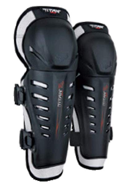 Fox Racing 2019 Titan Race Knee/Shin Guards (BLACK)