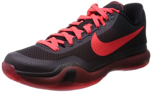 Nike Men's Kobe X Basketball X Shoes-Hot Lava/Black/Sunset Glow