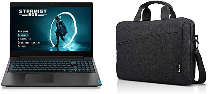 Lenovo Ideapad L340 Gaming Laptop, 15.6 Inch FHD (1920 X 1080) IPS Display, 81LK00HDUS, Black with Lenovo Laptop Shoulder Bag T210, 15.6-Inch Laptop GX40Q17229, Black Bundle