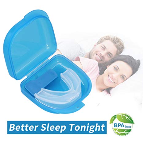 Anti Snoring Solutions Mouth Guards, Professional Dental Guards Snoring Mouth Solution AIDS Snore Reducing Sleep Aid Device Stop Snoring Teeth Grinding Night Guard Bruxism, Eliminates Teeth Clenching