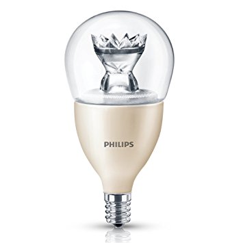Philips 435073 40 Watt Equivalent A15 Candelabra Base Dimmable LED Fan Light Bulb, Soft White
