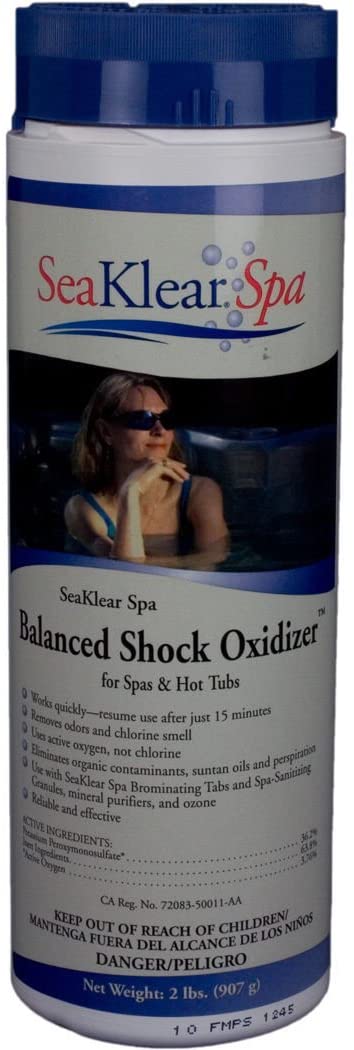 SeaKlear Spa Balanced Shock Oxidizer for Spas & Hot Tubs, 2 lb