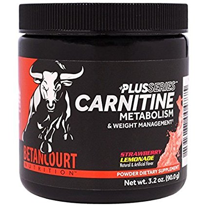 Betancourt Nutrition - Carnitine Plus, Helps to Promote Weight Management and Aerobic Performance, Strawberry Lemonade, 60 Servings