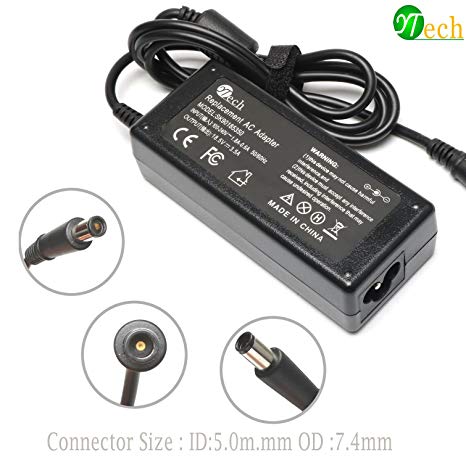 YTech 65W AC Power Adapter/Battery Charger for HP Probook 430 645 650 655 G1 G2，HP Pavilion G32 G42 G50 G60 G62 G70 G71 G72 PA-1650-02HN 2540p 2560p 2570p 2730p 2740p Laptop Charger Power Cord