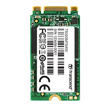 Transcend 32 GB SATA III 6Gb/s MTS400 42 mm M.2 SSD Solid State Drive TS32GMTS400