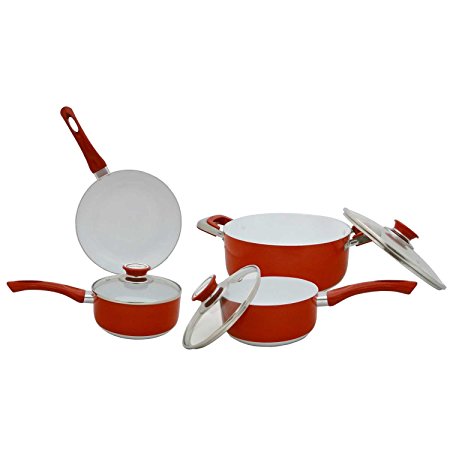 Concord Cookware CN700 7-Piece Eco Healthy Ceramic Nonstick Cookware Set