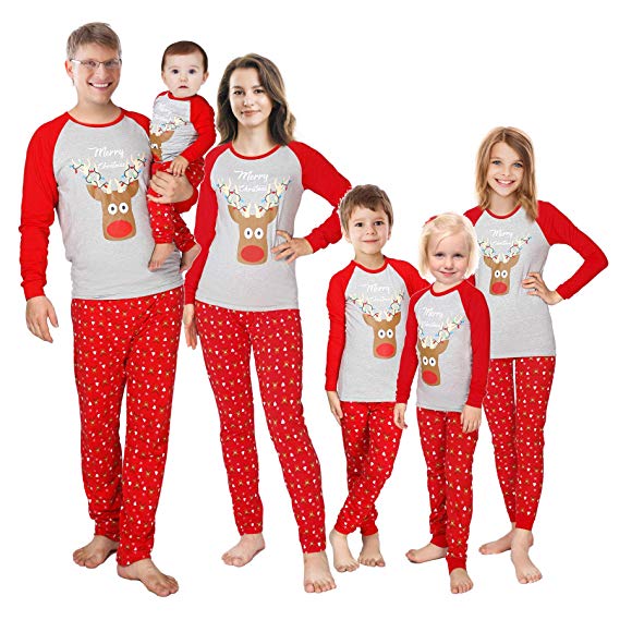 Family Matching Christmas Pajamas Sleepwear Set