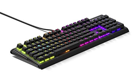 SteelSeries 64677 Apex M750 Mechanical Keyboard, QX2 Linear RGB Switches, Aerospace Aluminum Core, and in-Game Prism Illumination