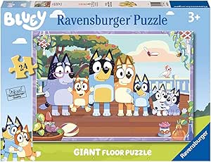 Ravensburger Bluey Toys - 24 Piece Giant Floor Jigsaw Puzzle for Kids Age 3 Years Up - Gifts for Toddlers