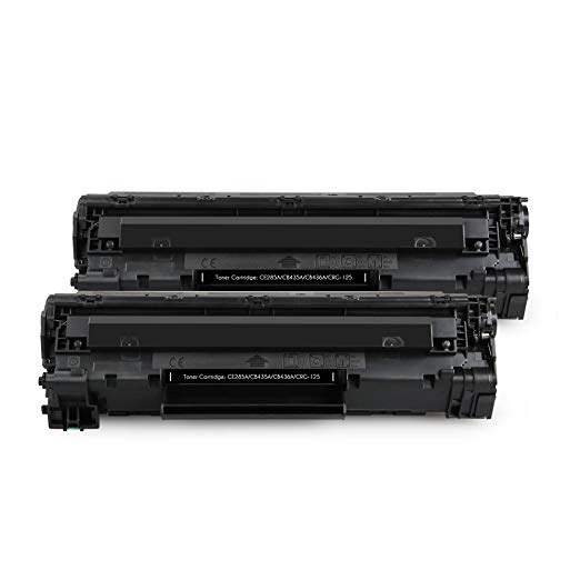 S SMARTOMNI Compatible Toner Cartridge Replacement for HP 85A CE285A CB435A CB436A Canon 125, for use with HP Laserjet Pro P1102W P1006 M1217nfw M1212nf M1132 M1214nfh, Canon LBP6030w Printer, 2-Pack