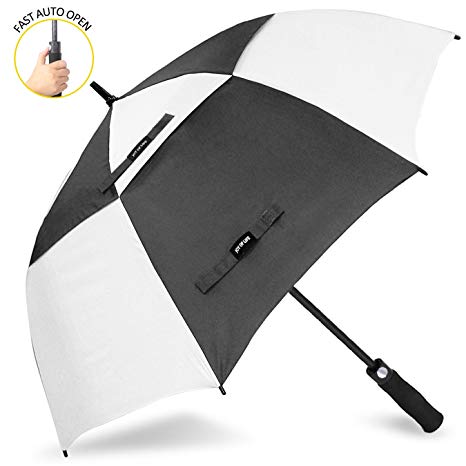 ZOMAKE Automatic Open Golf Umbrella 62/68 inch - Large Rain Umbrella Oversize Windproof Umbrella Double Canopy for Men