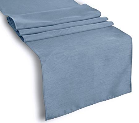 Creative 13"x 72" Classic Solid Table Top Runner - Slate Blue