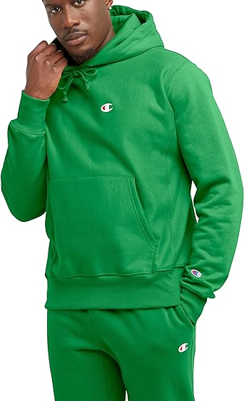 Champion Hoodie, Reverse Weave Fleece Comfortable Pullover Sweatshirt for Men, Graphic