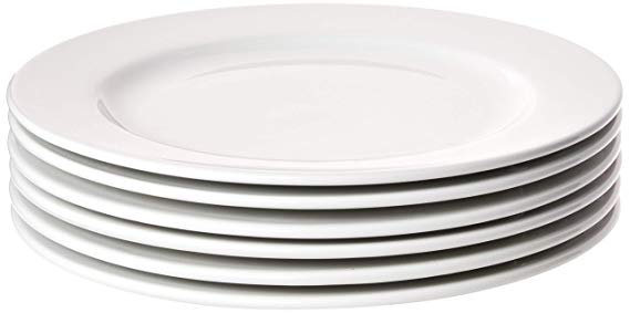Tuxton Home THALA104-6B Alaska Dinner Plate, 10.5-Inch, Porcelain White