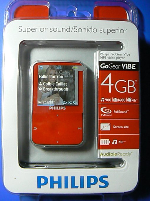 philips go gear vibe 4gb mp3 player