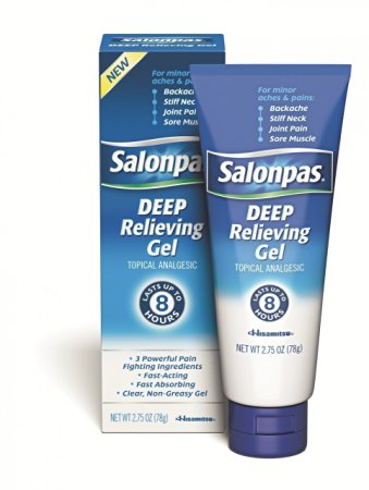 Salonpas Deep Pain Relieving Gel 2.75oz (Pack of 2)