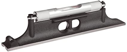 Starrett 98-12 Precision Machinists' Level with Ground Single And Cross Test Vials, 12" Length