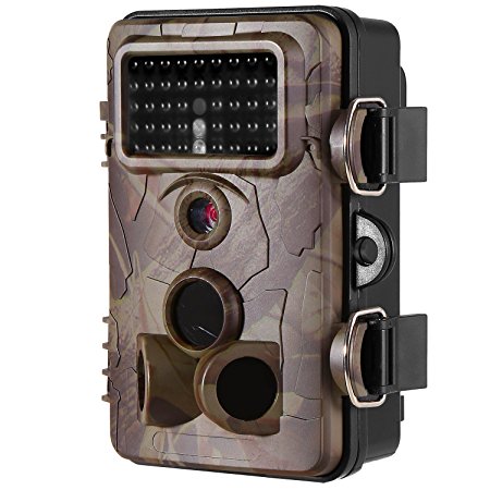 [2017 May New]Wildlife Camera Ancheer Trail Camera Time Lapse 12MP 1080P HD 2.4" LCD Game Camera with Infrared Night Vision up to 120°Wide Angle,65ft,IP66 Waterproof, with 42pcs No Glow Invisible IR LEDs Digital Security Surveillance Camera