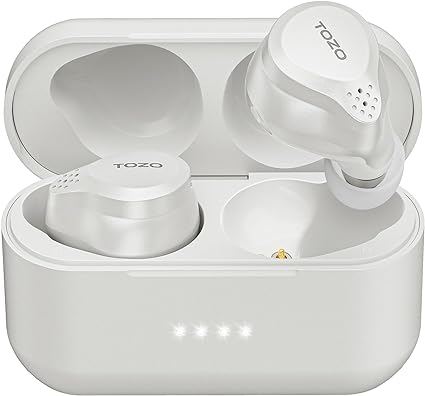 TOZO NC7 All-Function Hybrid Active Noise Cancelling Wireless Earbuds, Bluetooth 5.3 Headphones with Ultra Long 72H Playtime, in-Ear Detection, App Customization, Immersive Sound Deep Bass Headset