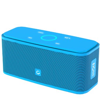 DOSS Touch Wireless Portable Bluetooth V4.0 Speakers with 12W High-Definition Sound Quality and Superior Bass,Sensitive touch,12 Hours playtime,Handsfree - [Blue]