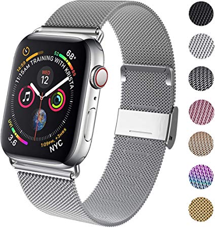 GBPOOT Compatible for Apple Watch Band 38mm 40mm 42mm 44mm, Wristband Loop Replacement Band for Iwatch Series 5,Series 4,Series 3,Series 2,Series 1