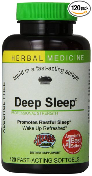 Herbs, Etc. Deep Sleep - 120 Softgels Contains California Poppy