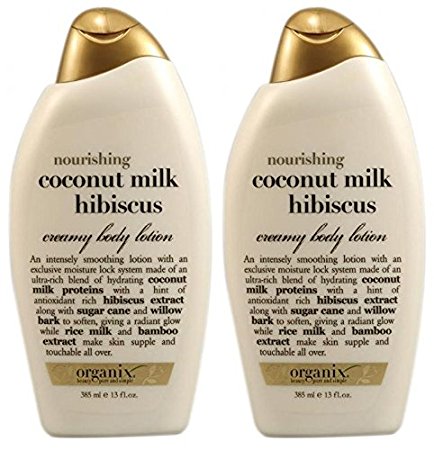 Ogx Body Lotion Coconut Milk 13 Ounce (Nourishing) (384ml) (2 Pack)