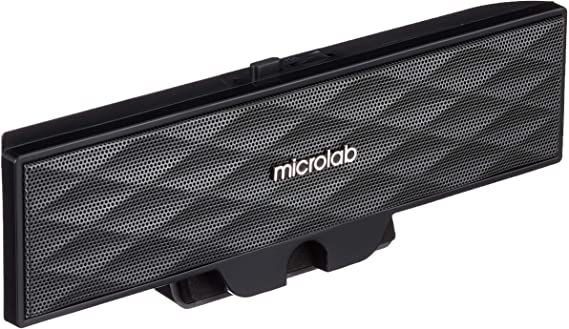 Microlab  B51BLACK  Portable Amplified USB-Powered Clip-On Speaker for Notebook and Tablet with USB Port (Black)