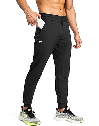 G Gradual Men's Sweatpants with Zipper Pockets Athletic Pants Traning Track Pants Joggers for Men Soccer, Running, Workout