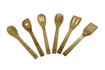 ESK Collection Set of 6 Bamboo Kitchen Tools