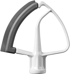 KitchenAid Batteur de bord flexible 5KFE5T (accessoire optionnel pour KitchenAid Batteurs sur socle), Blanc