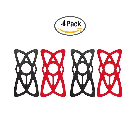 Pack of 4,Wellci Replacement Rubber/Silicone Bands for Universal Bike, Motorcycle, Handlebar, Fits All Smartphone WITH A CASE!