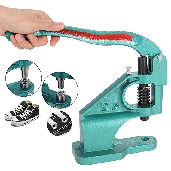 Jaketen Heavy Duty Hand Press Grommet Machine 3 Die (#0 #2 #4) with 900 Grommets Eyelet Tool Hole Punch Tool Kit