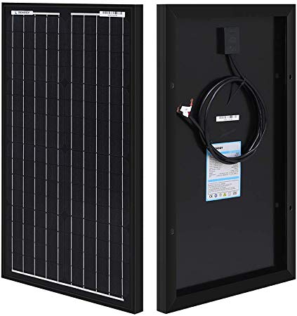 Renogy 30 Watts 12 Volts Monocrystalline Solar Panel Off Grid 12V for Camping RV