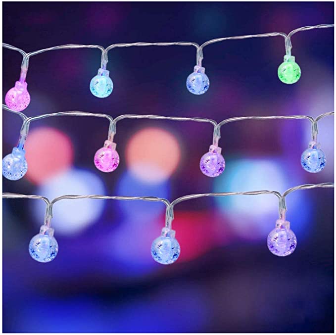 Cosumina Indoor String Light Battery Powered Twinkle Lights with Remote for Bedroom Wedding Garden Party Decorative Lighting Christmas Light Holiday Decoration (26.2Ft)