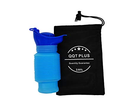 QQT PLUS Shrinkable Urinals, Urinals for Man, Outdoor Camping Travel Portable Hygienic Urinals