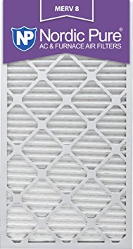 Nordic Pure 16x30x1M8-6 MERV 8 Pleated AC Furnace Air Filter , 16x30x1, Box of 6