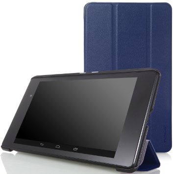 MoKo Google Nexus 7 2013 FHD 2nd Gen Case - Ultra Slim Lightweight Smart-shell Stand Cover Case with Auto Wake / Sleep for Google Nexus 2 7.0 Inch 2013 Generation Android 4.3 Tablet, INDIGO