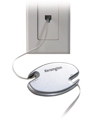 Kensington 33050 8-Feet Retractable RJ-11 Phone Cord / Modem cord