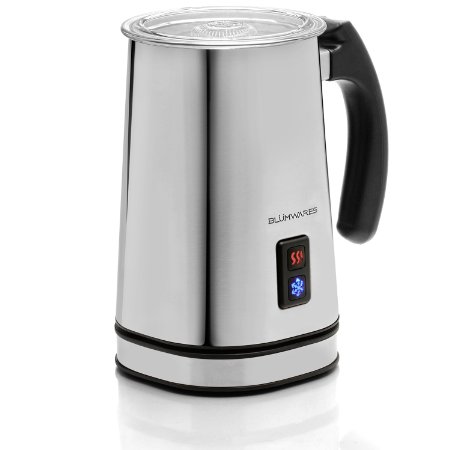 Blümwares Vienne Automatic Milk Frother and Heater | Stainless Electric Carafe | Frother, Warmer, and Cappuccino Maker