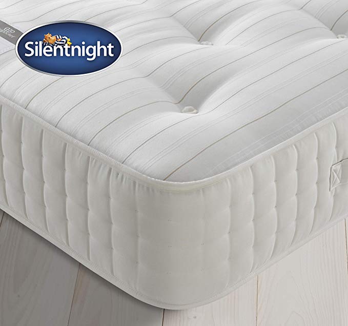 Silentnight 2000 Pocket Natural Wool Mattress | Tailored Comfort & Pressure Relief | Medium Soft | Super King