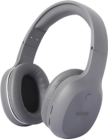 Edifier W600BT Bluetooth Headset (Bluetooth V5.1) - Wireless Over-Ear Headphones with up to 30 Hours Battery Life, Simultaneous Connection of Two Bluetooth Sources, Built-in Microphone, Grey