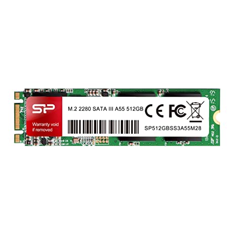 Silicon Power 512GB A55 M.2 SSD (SLC Cache For Speed Boost) SATA III Internal Solid State Drive 2280