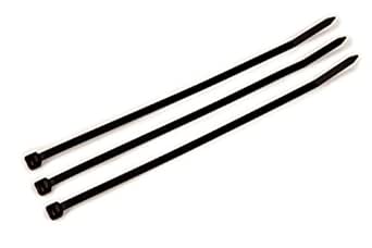 3M Cable Tie, Black, 50 lb, 8", Black, 100 pcs/bag