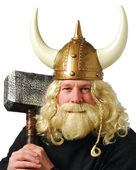 One Viking Wig & Beard Set