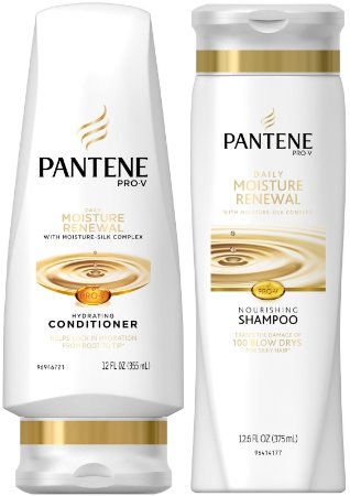 Pantene Daily Moisture Renewal, DUO set Shampoo   Conditioner, 12-12.6 Ounce, 1 each