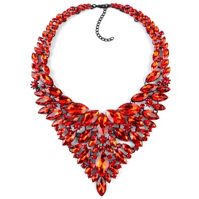 IDGIRL Crystal Maxi Collar Statement Necklaces