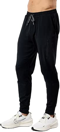 INTO THE AM Daybreak Joggers for Men S-4XL Tapered Workout Gym Pants Zipper Pockets